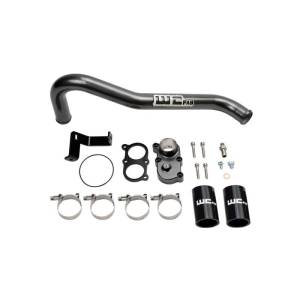 Wehrli Custom Fabrication - Wehrli Custom 2006-2010 LBZ/LMM Duramax Top Outlet Billet Thermostat Housing and Upper Coolant Pipe Kit