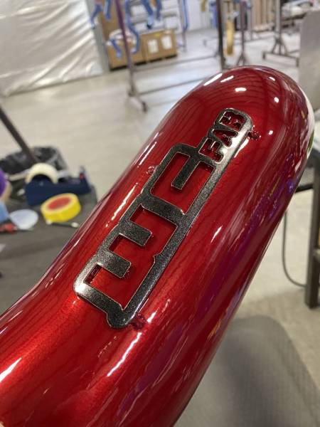 Cajun Red with Cadillac Grey Tag (Custom Colors)