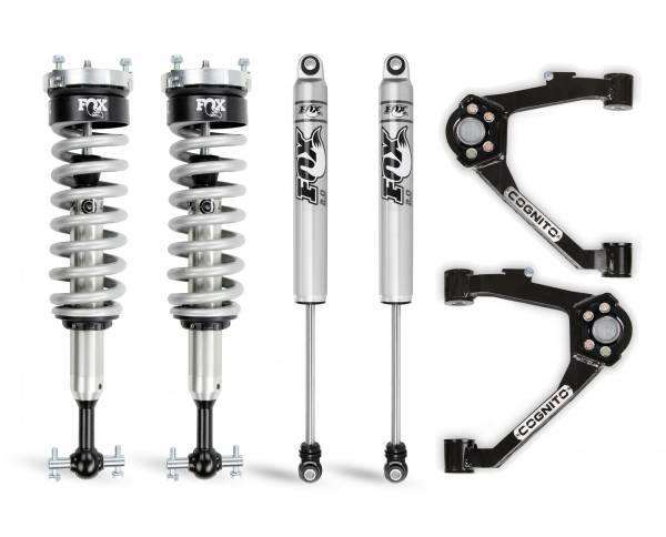 Cognito Motorsports Truck - Cognito 3-Inch Performance Leveling Kit With Fox 2.0 IFP Shocks for 07-18 Silverado/Sierra 1500 2WD/4WD With OEM Cast Steel Control Arms - 210-P0957