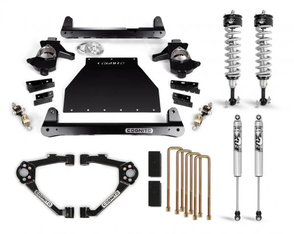 Cognito Motorsports Truck - Cognito 4-Inch Performance Lift Kit With Fox PS IFP 2.0 Shocks for 07-18 Silverado/Sierra 1500 2WD/4WD With OEM Cast Steel Control Arms - 210-P0958