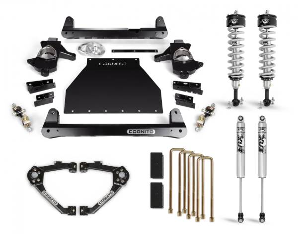 Cognito Motorsports Truck - Cognito 4-Inch Performance Lift Kit With Fox PS IFP 2.0 Shocks for 14-18 Silverado/Sierra 1500 2WD/4WD With OEM Stamped Steel/Cast Aluminum Control Arms - 210-P0963
