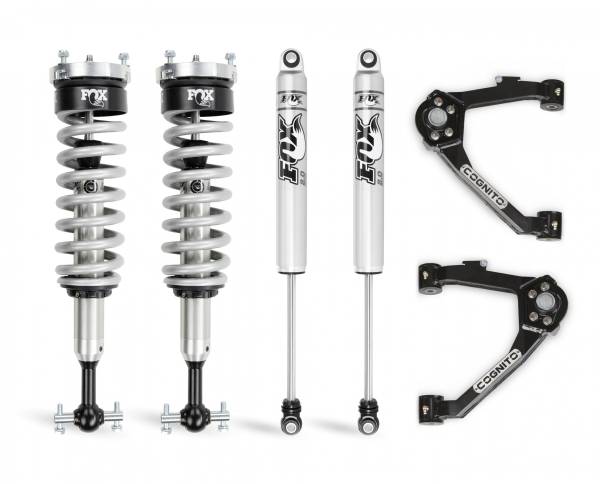 Cognito Motorsports Truck - Cognito 3-Inch Performance Leveling Kit With Fox 2.0 IFP Shocks for 14-18 Silverado/Sierra 1500 2WD/4WD With OEM Stamped Steel/Cast Aluminum Control Arms - 210-P0962