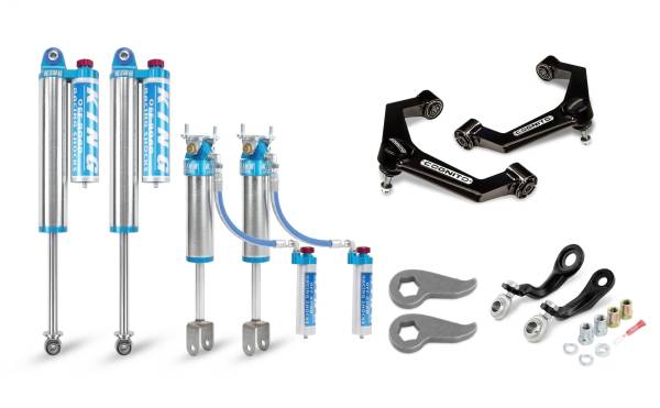 Cognito Motorsports Truck - Cognito 3-Inch Elite Leveling Kit with King 2.5 Reservoir Shocks For 11-19 Silverado Sierra 2500/3500 2WD/4WD - 510-P0933