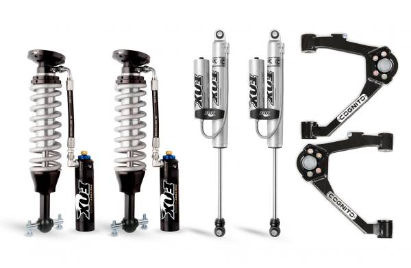 Cognito Motorsports Truck - Cognito 3-Inch Elite Leveling Kit with Fox FSRR Shocks for 07-18 Silverado/Sierra 1500 2WD/4WD With OEM Cast Steel Control Arms - 210-P1012