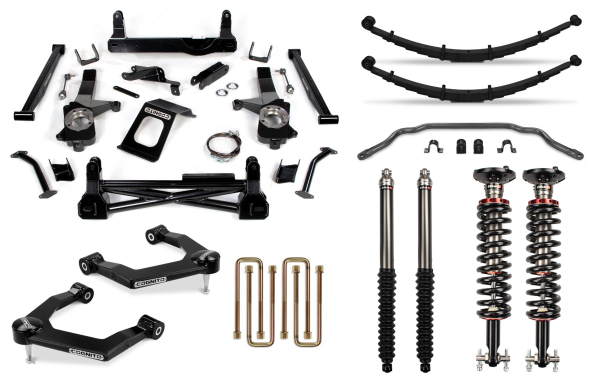 Cognito Motorsports Truck - Cognito 8-Inch Performance Lift Kit with Elka 2.0 IFP Shocks for 19-22 Silverado/Sierra 1500 2WD/ 4WD, including AT4 and Trail Boss - 210-P1150