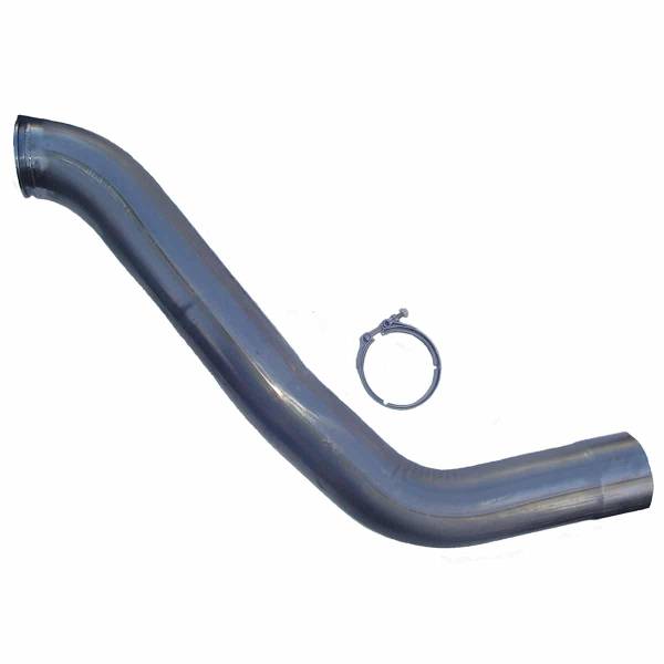 Industrial Injection - Industrial Injection Dodge Downpipe and Clamp For 03-04 5.9L Cummins HX40 Style 4  - HX40DP3