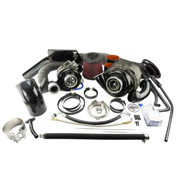 Industrial Injection - Industrial Injection Dodge Quick Spool Compound Turbo Kit For 03-07 3rd Gen 5.9L Cummins  - 227456