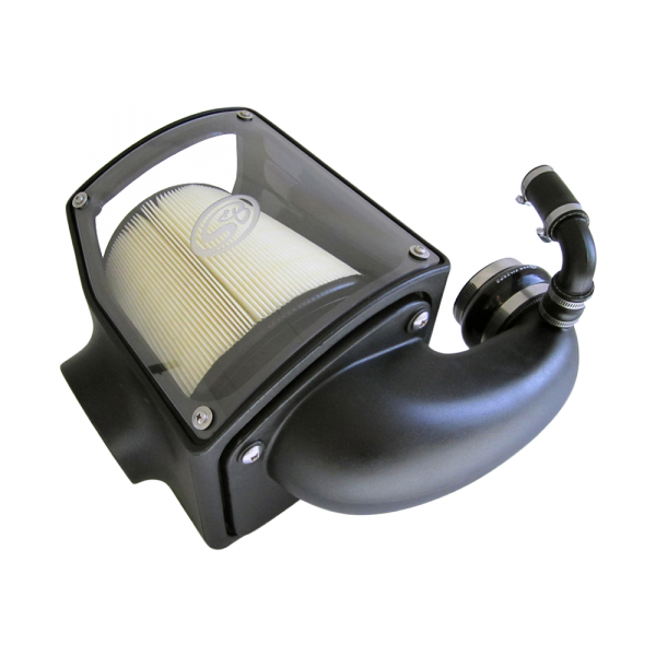 S&B - S&B Cold Air Intake For 92-00 GMC K-Series V8-6.5L Duramax Dry Extendable White - 75-5045D