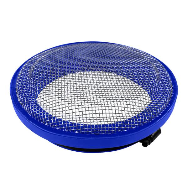 S&B - S&B Turbo Screen 5.0 Inch Blue Stainless Steel Mesh W/Stainless Steel Clamp - 77-3010
