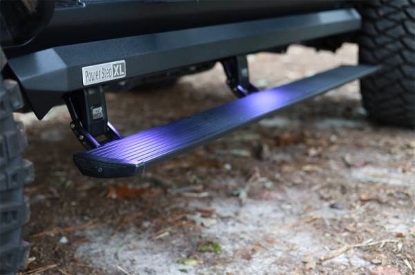 AMP Research - AMP Research 2021 Ford F-150 SuperCrew & 2022 F-150 Lightning CC PowerStep XL - Black - amp77152-01A