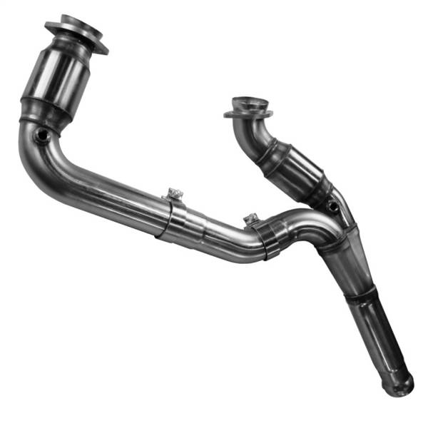 Kooks Custom Headers - Kooks 3in. Stainless GREEN Catted Y-Pipe. 2014-2019 GM Truck/2015-2020 SUV 5.3L - 28603300