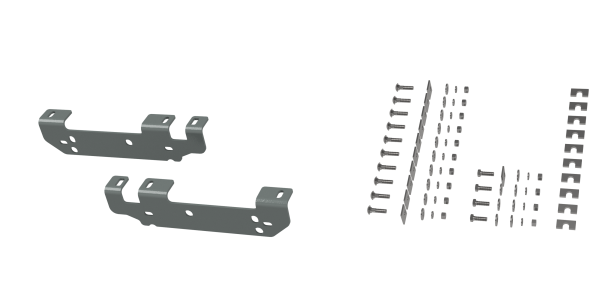 B&W Trailer Hitches - B&W Trailer Hitches Fifth Wheel Trailer Hitch Rail Kit Custom Installation Kit For Universal Mounting Rails For Some Ford Trucks - RVK2401