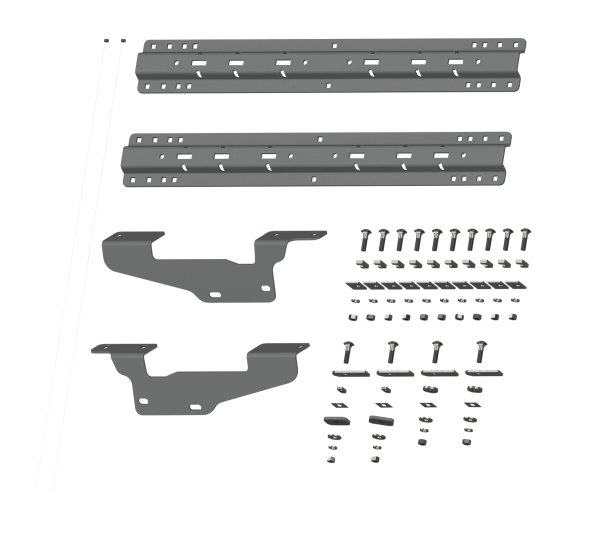 B&W Trailer Hitches - B&W Trailer Hitches Fifth Wheel Trailer Hitch Rail Kit Custom Installation Kit For Universal Mounting Rails For Some Ford Trucks - RVK2405