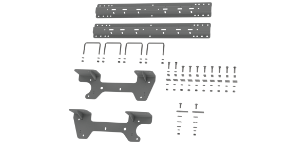 B&W Trailer Hitches - B&W Trailer Hitches Fifth Wheel Trailer Hitch Rail Kit Custom Installation Kit For Universal Mounting Rails For Some GM Trucks - RVK2504