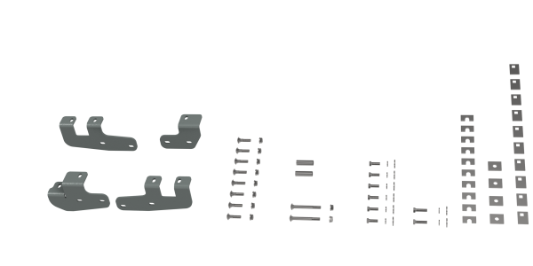 B&W Trailer Hitches - B&W Trailer Hitches Fifth Wheel Trailer Hitch Rail Kit Custom Installation Kit For Universal Mounting Rails For Some RAM Trucks - RVK2602