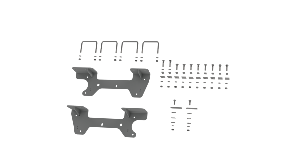 B&W Trailer Hitches - B&W Trailer Hitches Fifth Wheel Trailer Hitch Bracket Custom Installation Brackets For Universal Mounting Rails For Some GM Trucks - RVR2504