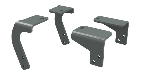 B&W Trailer Hitches - B&W Trailer Hitches Fifth Wheel Trailer Hitch Bracket Custom Installation Kit For Universal Mounting Rails For Some RAM Trucks - RVR3205