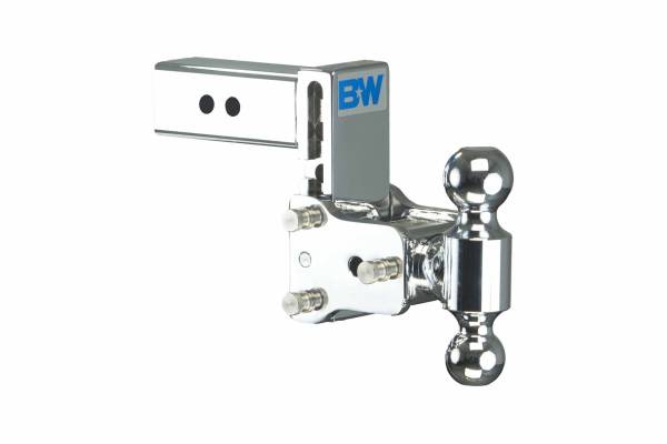 B&W Trailer Hitches - B&W Trailer Hitches Trailer Hitch Ball Mount 2.5 Model8 Chrome T&S Dual Ball - TS20037C