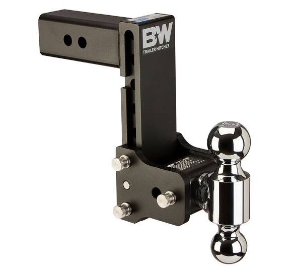 B&W Trailer Hitches - B&W Trailer Hitches Trailer Hitch Ball Mount 2.5 Model 10 Blk T&S Dual Ball - TS20040B