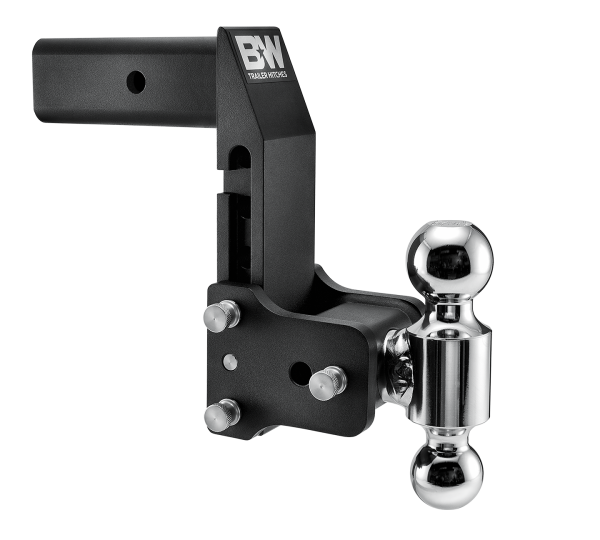 B&W Trailer Hitches - B&W Trailer Hitches Trailer Hitch Ball Mount 2.5 Model 10 Blk T&S Dual Ball for Multi-Pro Tailgate - TS20066BMP