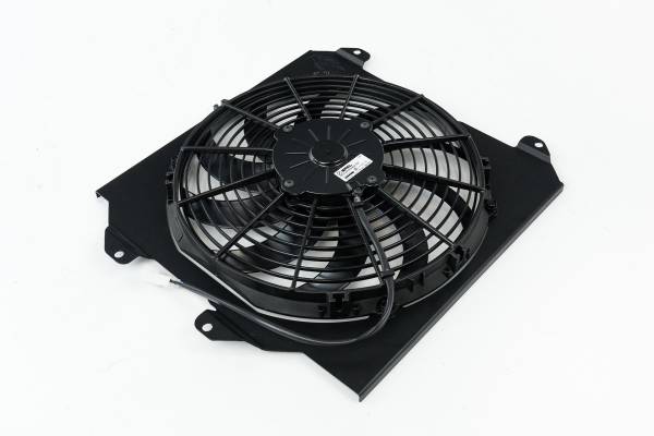 CSF Cooling - Racing & High Performance Division - CSF Cooling - Racing & High Performance Division 92-00 Civic All-Aluminum Fan Shroud w/ 12-inch SPAL Fan - Black - 2858FB