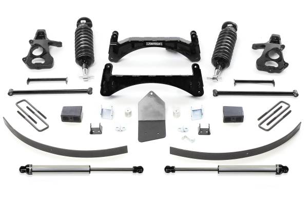 Fabtech - Fabtech Suspension Lift Kit 6" PERF SYS W/DLSS 4.0C/Os & RR DLSS 07-13 GM C1500 P/U W/O AUTORIDE 2WD - K1029DL