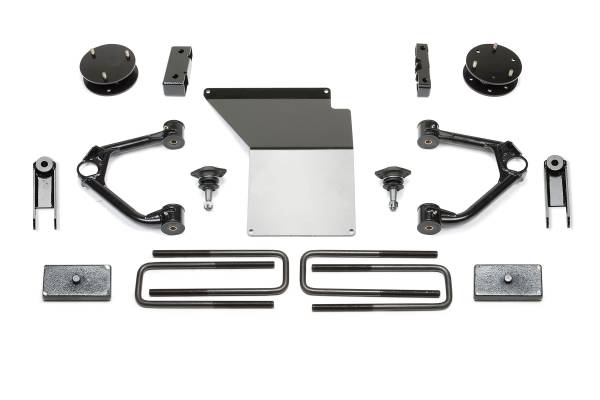 Fabtech - Fabtech Suspension Lift Kit 3" BUDGET SYS W/ MAGNERIDE 14-18 GM C/K1500 P/U DENALI W/ OE ALM OR STMP STL UCA - K1091