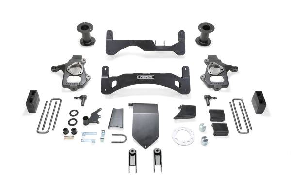 Fabtech - Fabtech Suspension Lift Kit 6" BASIC SYS G2 W/MAGNERIDE 14-18 GM K1500 P/U DENALI W/ OE ALM OR STMP STL UCA - K1094