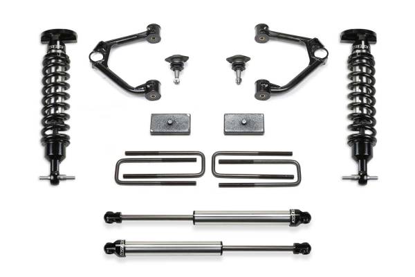 Fabtech - Fabtech Suspension Lift Kit 1.5" BUDGET SYS W/ DL 2.5 & 2.25 2019-22 GM K1500 P/U W/ TRAIL BOSS/AT4 PKG DIES - K1163DL