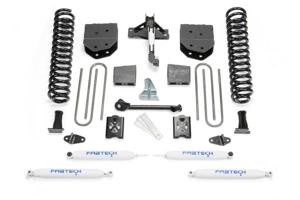 Fabtech - Fabtech Suspension Lift Kit 6" BASIC SYS W/PERF SHKS 05-07 FORD F250 4WD W/FACTORY OVERLOAD - K20101