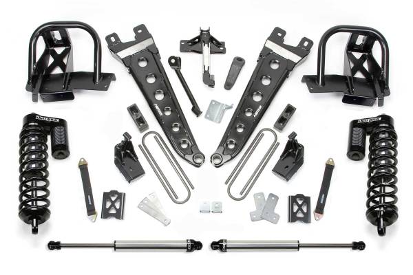 Fabtech - Fabtech Suspension Lift Kit 6" RAD ARM SYS W/DLSS 4.0 C/O& RR DLSS 05-07 FORD F250 4WD W/FACTORY OVERLOAD - K20121DL