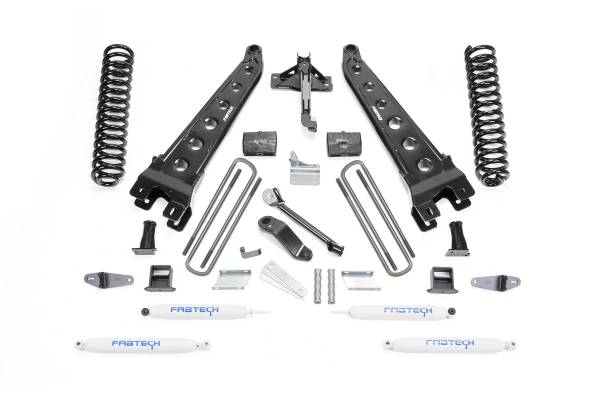 Fabtech - Fabtech Suspension Lift Kit 6" RAD ARM SYS W/COILS & PERF SHKS 08-10 FORD F450/550 4WD - K2052