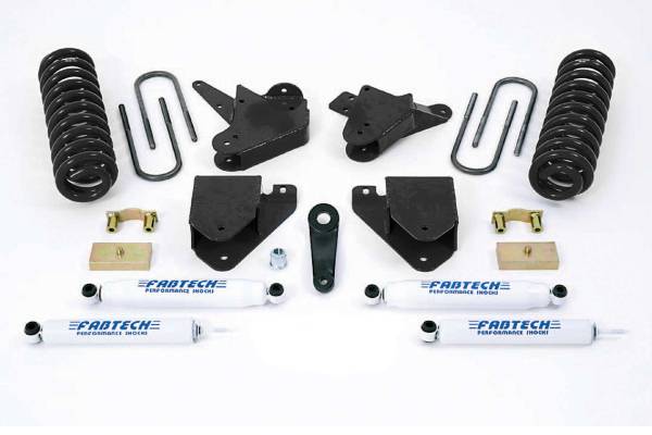 Fabtech - Fabtech Suspension Lift Kit 6" BASIC SYS W/PERF SHKS 99-00 FORD F250/350 2WD W/GAS & 6.0L DIESEL - K2097