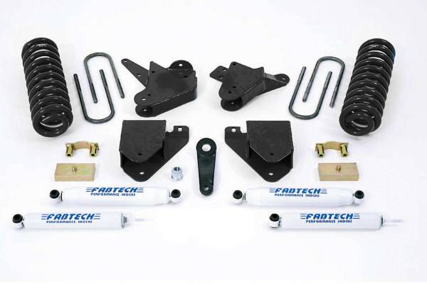 Fabtech - Fabtech Suspension Lift Kit 6" BASIC SYS W/PERF SHKS 01-04 FORD F250/350 2WD &00-05 EXCUR 2WD W/GAS & 6.0L D - K2098