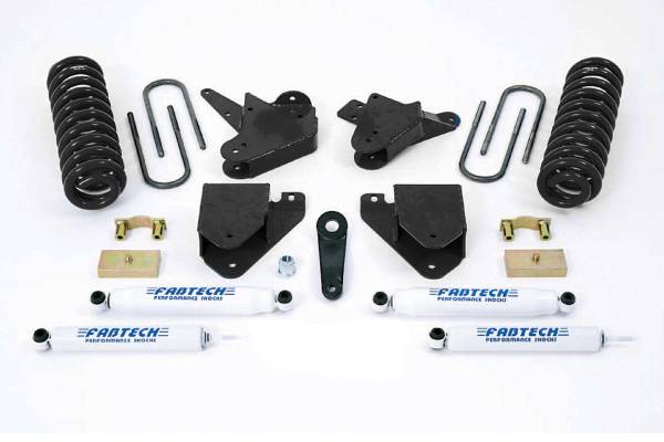 Fabtech - Fabtech Suspension Lift Kit 6" BASIC SYS W/PERF SHKS 99-00 FORD F250/350 2WD W/7.3L DIESEL - K2099