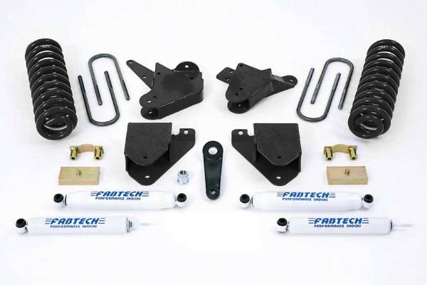 Fabtech - Fabtech Suspension Lift Kit 6" BASIC SYS W/PERF SHKS 01-04 FORD F250/350 2WD &00-05 EXCURSION 2WD W/7.3L DIE - K2100