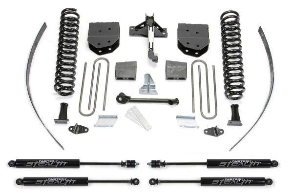 Fabtech - Fabtech Suspension Lift Kit 8" BASIC SYS W/STEALTH 2008-16 FORD F250 4WD W/FACTORY OVERLOAD - K2122M