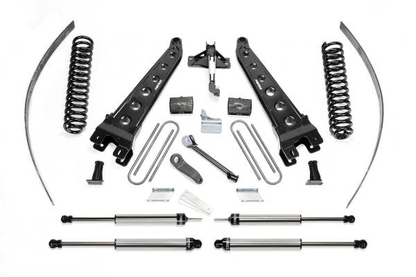 Fabtech - Fabtech Suspension Lift Kit 8" RAD ARM SYS W/COILS & DLSS SHKS 2008-16 FORD F250 4WD W/O FACTORY OVERLOAD - K2123DL