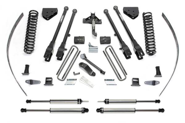 Fabtech - Fabtech Suspension Lift Kit 8" 4LINK SYS W/COILS & DLSS SHKS 2008-16 FORD F250 4WD W/O FACTORY OVERLOAD - K2125DL