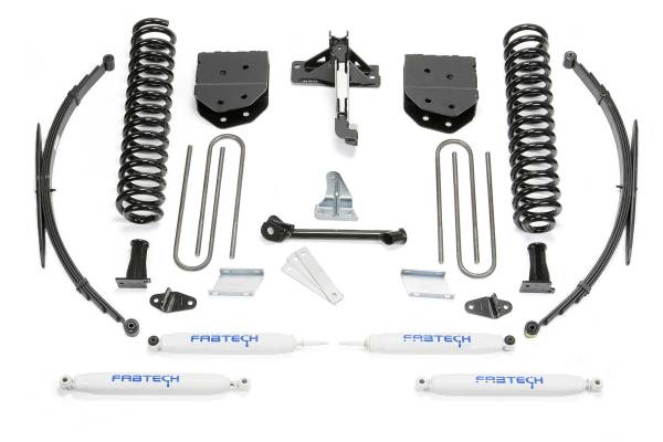 Fabtech - Fabtech Suspension Lift Kit 8" BASIC SYS W/PERF SHKS & RR LF SPRNGS 2008-16 FORD F250/350 4WD - K2127