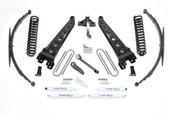 Fabtech - Fabtech Suspension Lift Kit 8" RAD ARM SYS W/COILS & RR LF SPRNGS & PERF SHKS 2008-16 FORD F250/350 4WD - K2128