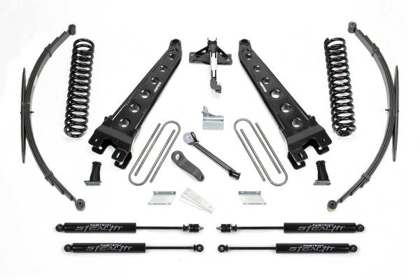 Fabtech - Fabtech Suspension Lift Kit 8" RAD ARM SYS W/COILS & RR LF SPRNGS & STEALTH 2008-16 FORD F250/350 4WD - K2128M