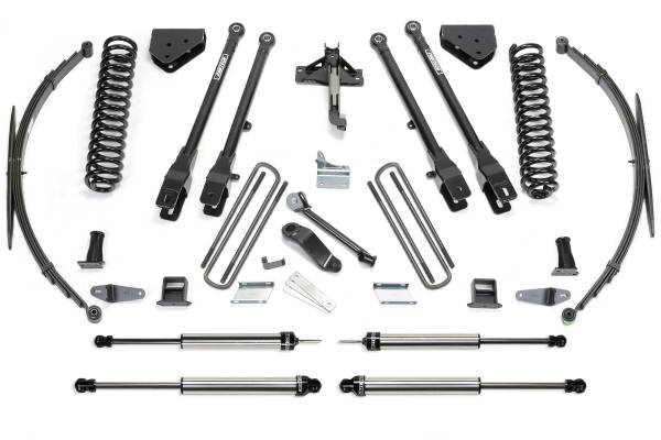 Fabtech - Fabtech Suspension Lift Kit 8" 4LINK SYS W/COILS & RR LF SPRNGS & DLSS SHKS 2008-16 FORD F250/350 4WD - K2129DL