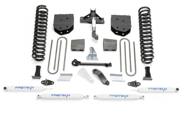 Fabtech - Fabtech Suspension Lift Kit 6" BASIC SYS W/PERF SHKS 2008-16 FORD F350/450 4WD 8 LUG - K2130