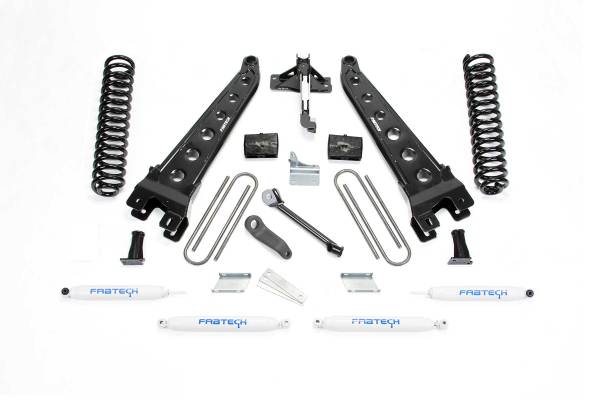 Fabtech - Fabtech Suspension Lift Kit 6" RAD ARM SYS W/COILS & PERF SHKS 2008-16 FORD F350/450 4WD 8 LUG - K2131