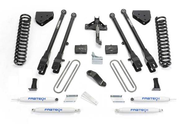 Fabtech - Fabtech Suspension Lift Kit 6" 4LINK SYS W/COILS & PERF SHKS 2008-16 FORD F350/450 4WD 8 LUG - K2132