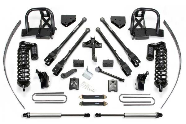 Fabtech - Fabtech Suspension Lift Kit 8" 4LINK SYS W/DLSS 4.0 C/O& RR DLSS 2011-16 FORD F250 4WD W/O FACTORY OVERLOAD - K2141DL