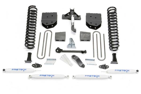 Fabtech - Fabtech Suspension Lift Kit 6" BASIC SYS W/PERF SHKS 2011-13 FORD F450/550 4WD 10 LUG - K2155