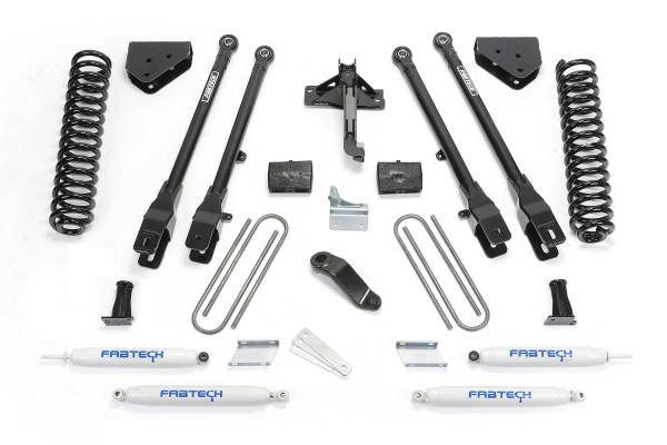 Fabtech - Fabtech Suspension Lift Kit 6" 4LINK SYS W/COILS & PERF SHKS 2011-13 FORD F450/550 4WD 10 LUG - K2157