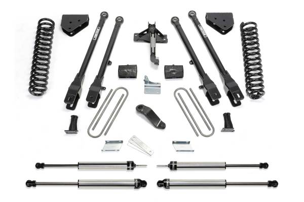 Fabtech - Fabtech Suspension Lift Kit 6" 4LINK SYS W/COILS & DLSS SHKS 2011-13 FORD F450/550 4WD 10 LUG - K2157DL